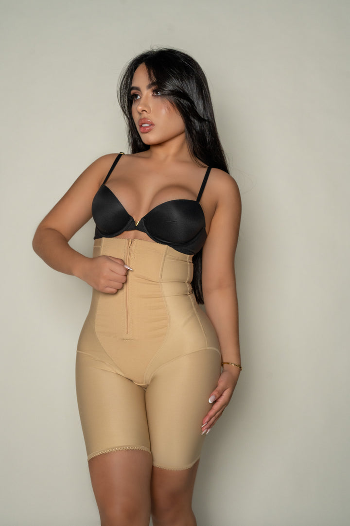 Ultra Snatch Waist Zipper Compression Shorts - corsetno1