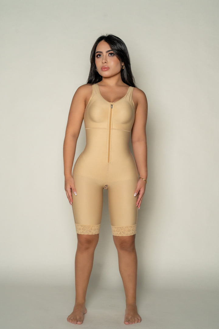 Zipper Sculpt Bodysuit – Curve Enhancing Shapewear - corsetno1